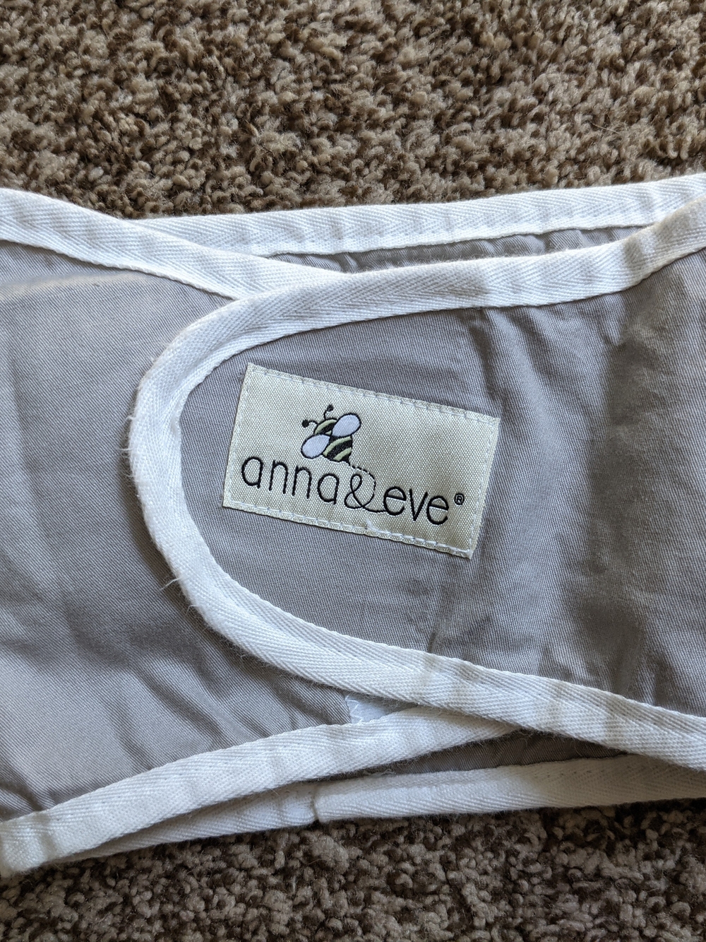 Anna & Eve Light Gray Arm Swaddle